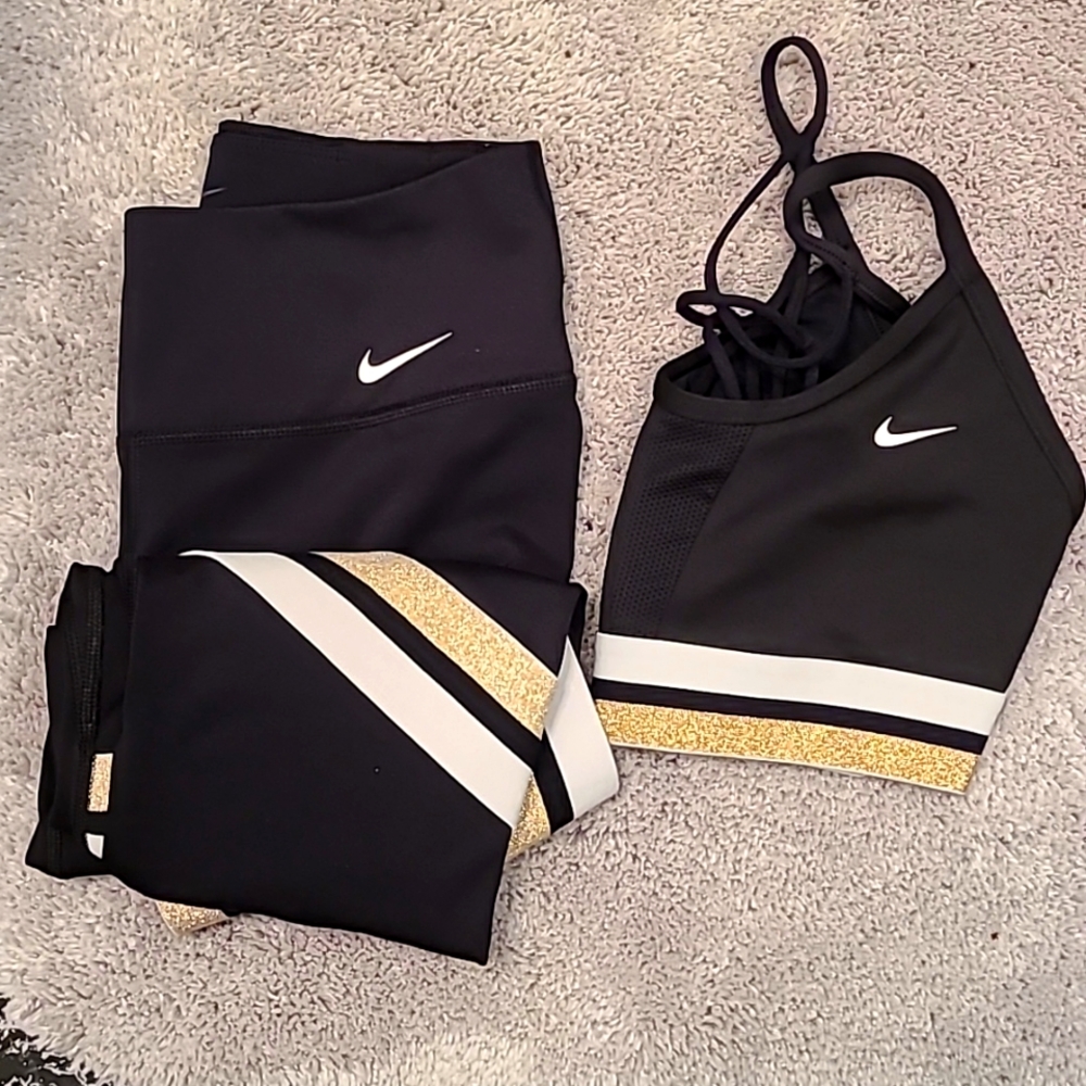 Black & Gold Nike set